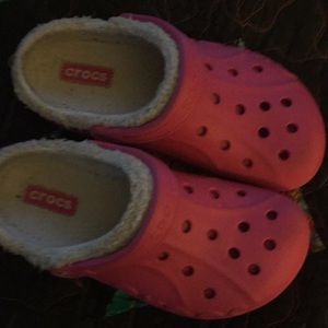 Pink Crocs